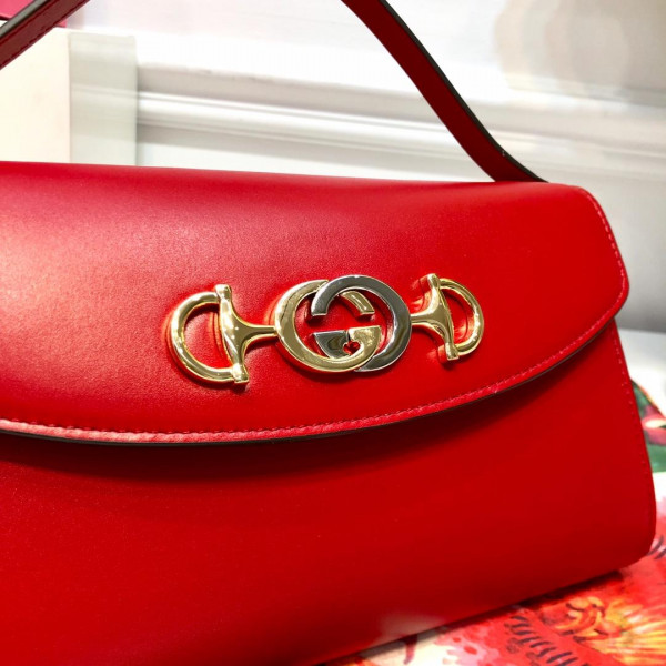 G*u*i zumi smooth leather small shoulder bag