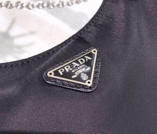 Pra*a nylon hobo bag