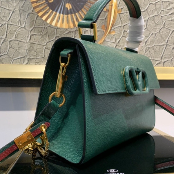 VALENTINO SMALL VSLING GRAINY CALFSKIN HANDBAG