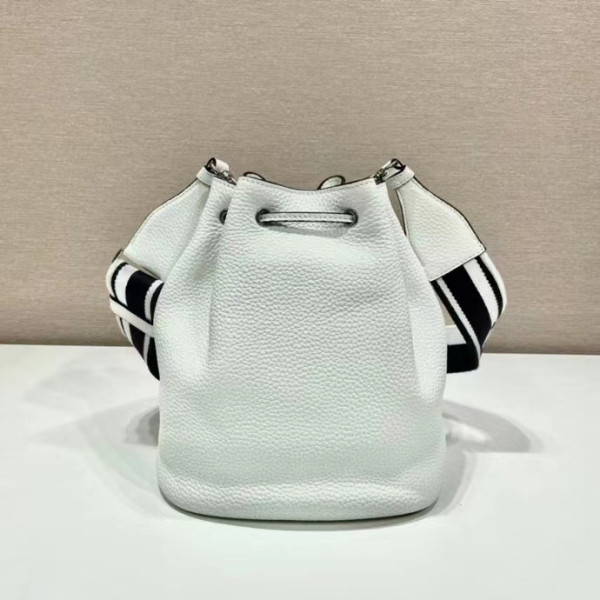 Pra*a leather bucket bag