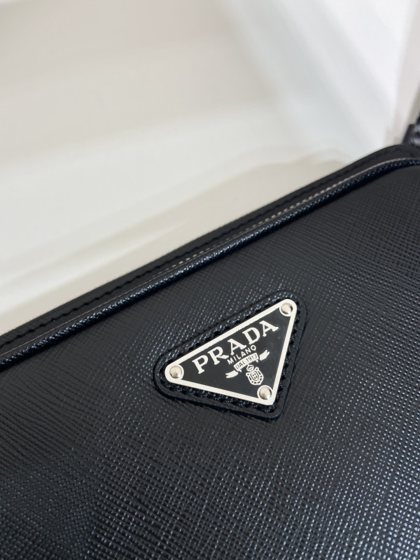 Pra*a saffiano leather belt bag