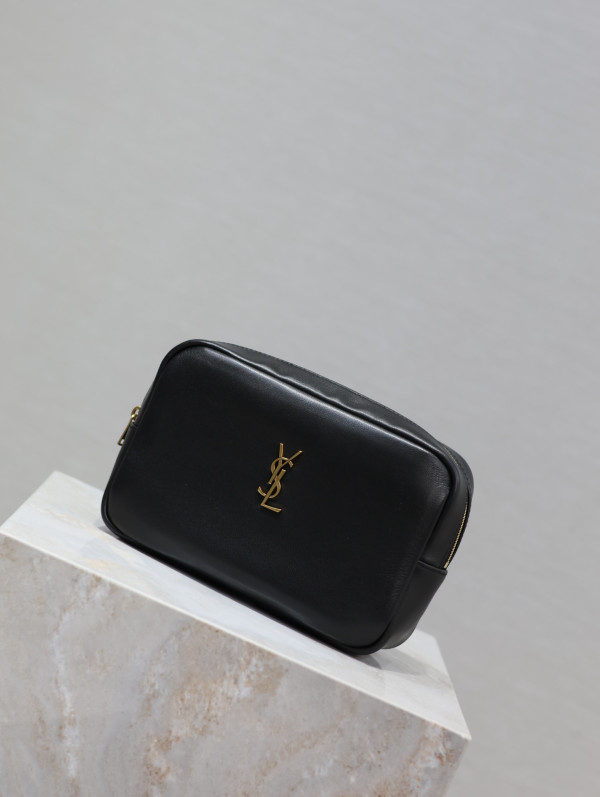 Y*L calypso cosmetic pouch in lambskin