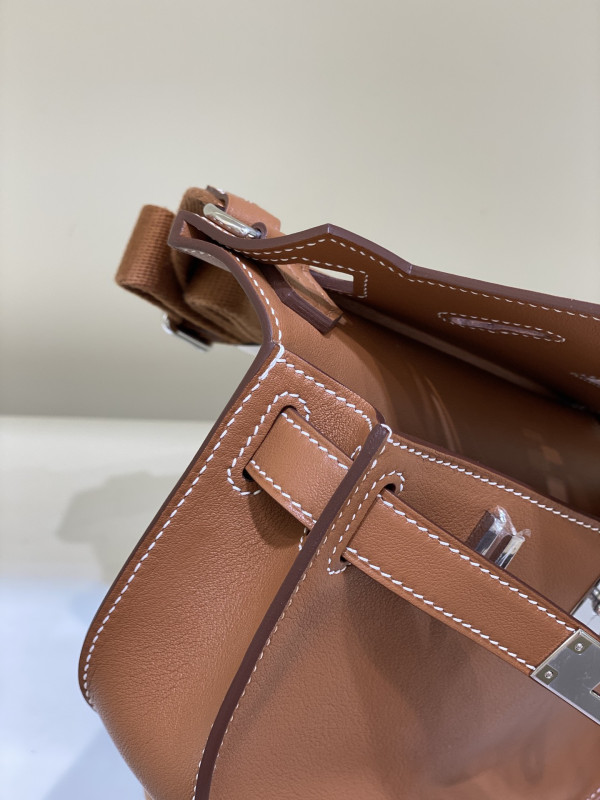 H**mes jypsiere mini bag in swift leather gris meyer