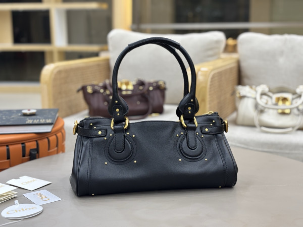Chloe Paddington bag in grained leather - 36*18*18cm